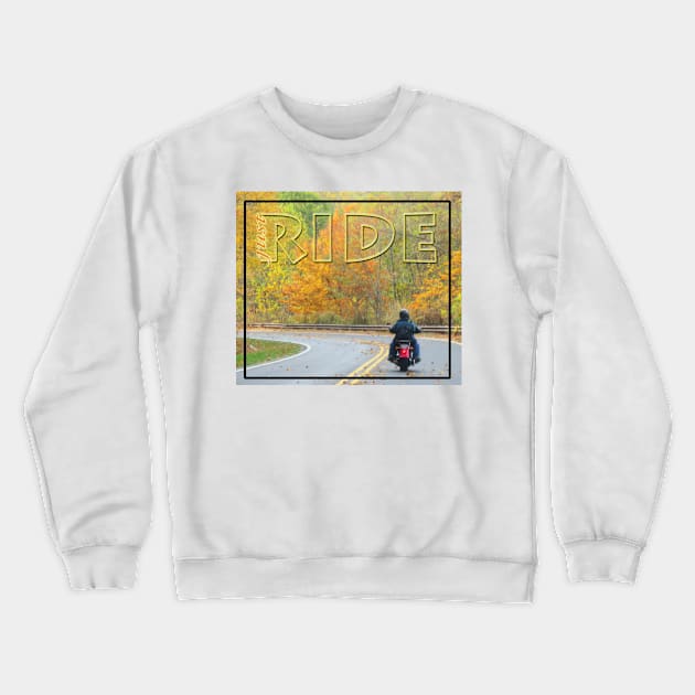 Motorcycles and Autumn Crewneck Sweatshirt by killintime